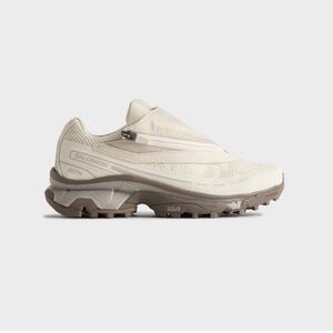 Salomon Cream and Tan Sneakers